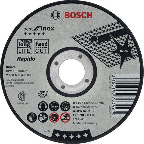Corterect.ExpertInoxLonglife:115x14-1/2  BOSCH 2608602220 (1/3)