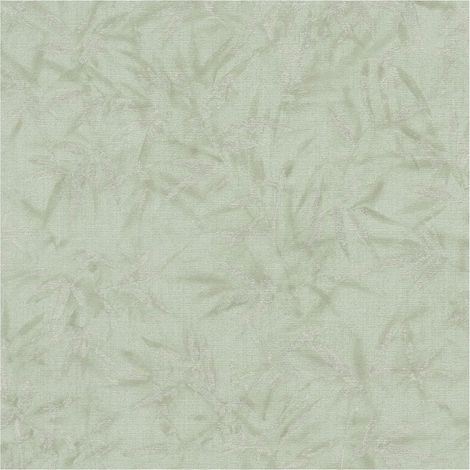 Nature wallpaper wall Profhome 790464 hot embossed non-woven wallpaper slightly textured with floral ornaments and metallic highlights green silver mint green 5,33 m2 (1/5)
