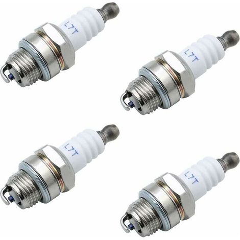 Lot de 4 bougies d'allumage L7T Universelles de Rechange l7t Bougie Tronconneuse Bougie D'allumage Remplacemen pour Tondeuse à Gazon Moteurs à 2 Temps (1/5)