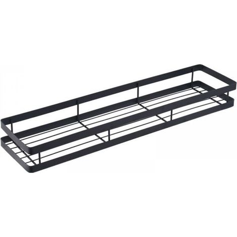 Étagère murale de rangement pour cuisine, porte-épices, panier de rangement, étagère de rangement pour placard, panier suspendu pour ustensiles de cuisine (Dimensions : 40 x 5 x 12,5 cm)