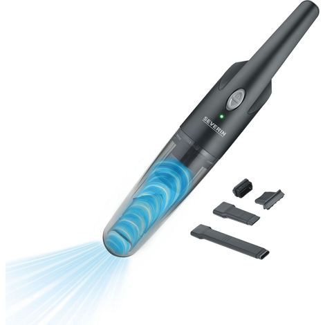 SEVERIN Aspirapolvere Portatile 3 in 1, Aspira Liquidi, Autonomia 25 min, con Stazione di Ricarica, 10,3 x 11,3 x 46,2 cm, Nero - HV 7132 (1/5)