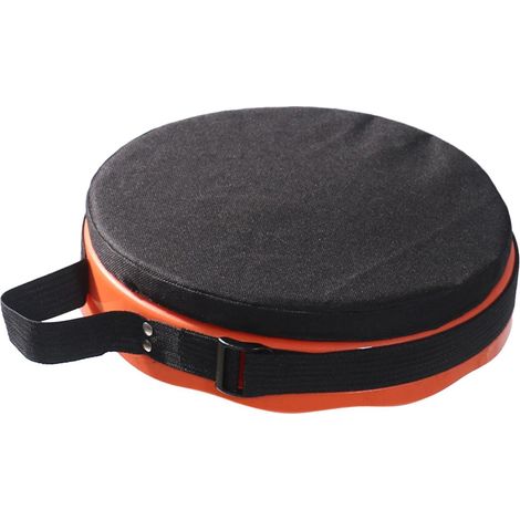 Coussin de tabouret pliable, coussin d'assise pour chaise, coussin de tabouret télescopique, housse de tabouret ronde pour intérieur et extérieur, idéale pour le camping, la randonnée et la chambre à (1/5)