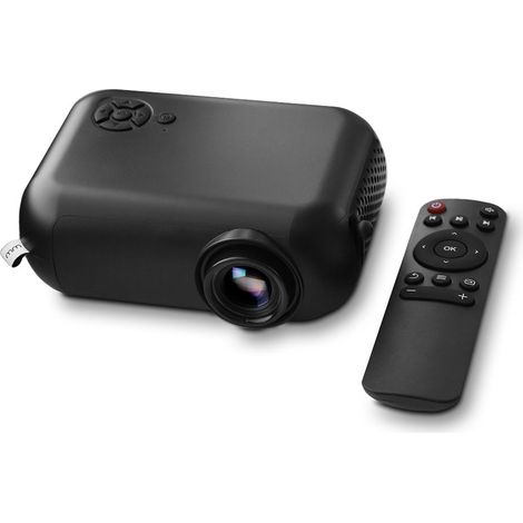 Filiyano – projecteur intelligent pour home – Mini projecteur intelligent pour home cinéma, noir (1/4)
