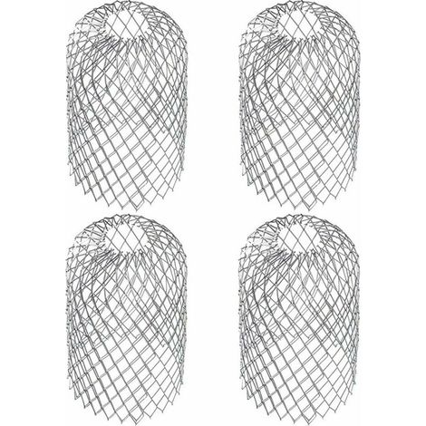 Ulisem Set di 4 protezioni per grondaie per dimensioni approssimative di 6,69 x 3,15 pollici, filtri per grondaie, rete, fermafoglie, filtro per grondaie, protezione per foglie, copertura per grondaie