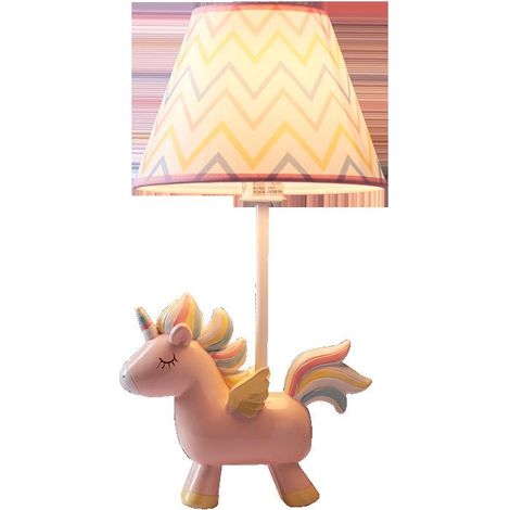 Lampe de table licorne 2024, veilleuse décorative de chevet - En stock, rose (1/2)