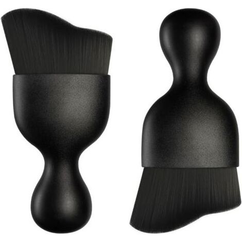Noires，2 Brosses Nettoyage Voiture pour Intérieur, Brosse à Épousseter Douce pour Nettoyer L'intérieur de la Voiture, Les Claviers D'ordinateur, Les Écrans de PC, Les Appareils Photo, etc (1/5)