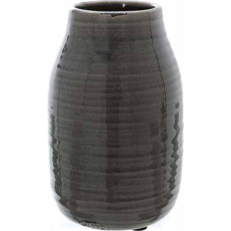 Garda Stefanie Vase - Ceramic - L15 x W15 x H24 cm - Grey