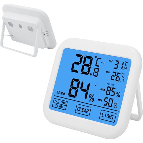Thermohygromètre numérique LCD 4 pouces OWE034 avec écran tactile, moniteur de température et d'humidité (1/5)