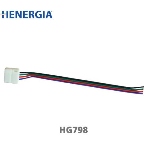 4WSA5 TERMINALE ALIMENTAZIONE CON CAVO PER  STRIPLED RGB 10MM