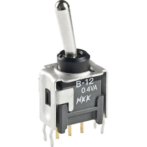 Interrupteur à levier 1 x On/On NKK Switches B12AH 28 V/DC 0.1 A à accrochage 1 pc(s) D75148