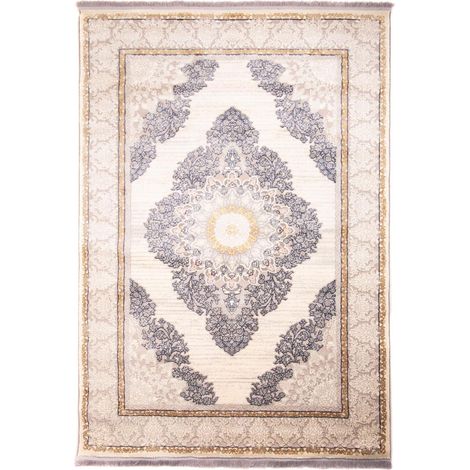 Tapis oriental tissé Nilo - 150x100cm, Rectangular - 100% Acrylique - Tissé - Beige (1/5)