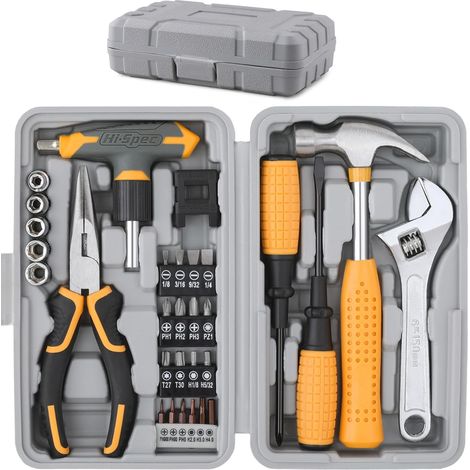 x 30-teiliges Werkzeugset, Kohlenstoffstahl, verchromt, für Zuhause und Büro (1/5)