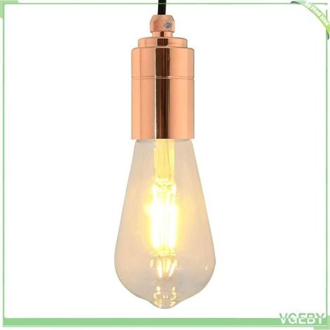 4106536 Douilles de lampe 2 pcs bronze or rose E27 (1/5)