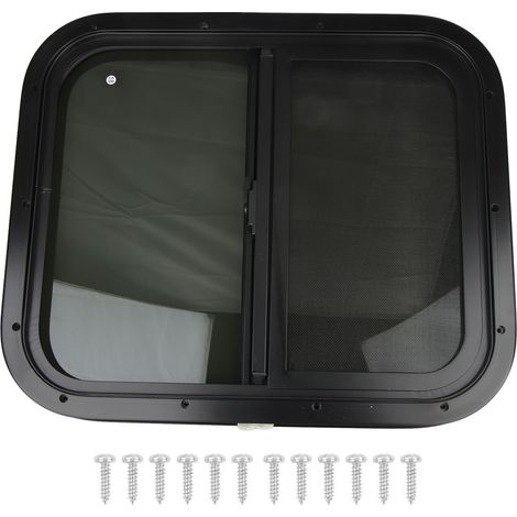 Fenêtre coulissante RV, coins arrondis, étanche, anti-UV, polie lisse, pour véhicule utilitaire camping-car, épaisseur paroi 43-48 mm (1.69-1.89 pouces) (1/5)