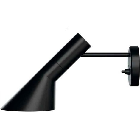 Retro creative LED wall light with adjustable metal horn shade, decorative indoor bedside lamp for hallway (1/5)