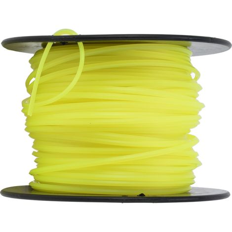 Fil de coupe-bordures de 3 mm, fil quadruple pour tondeuse à gazon Husqvarna, jaune, 70 m / 229,7 pi (1/5)