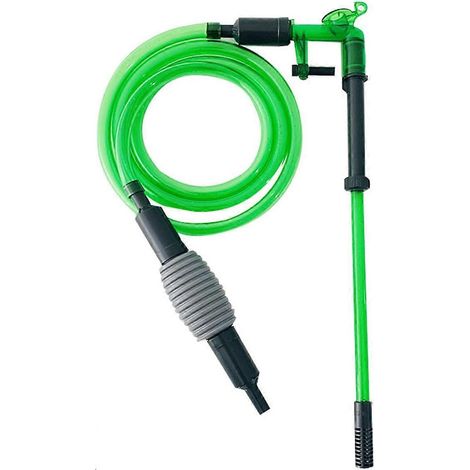 Nettoyeur d'aquarium, aspirateur à siphon avec tuyau flexible et tube pour le nettoyage des débris végétaux. (1/4)