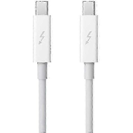 Câble Thunderbolt 2 20 Gbit/s mâle-mâle compatible avec Apple MacBook Pro, Air, Mini et iMac (blanc) (1/5)