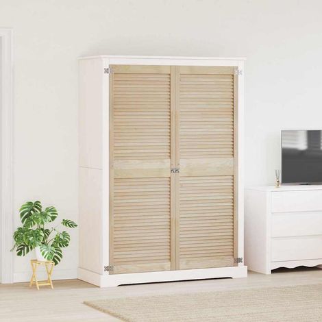 Schranktür 2 pcs Natur 170 x 2,1 x 59,5 cm Massives Kiefernholz