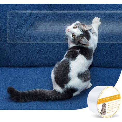 Ruban adhésif anti-griffures pour chat, ruban protecteur double face transparent pour l'éducation des chats (1/5)