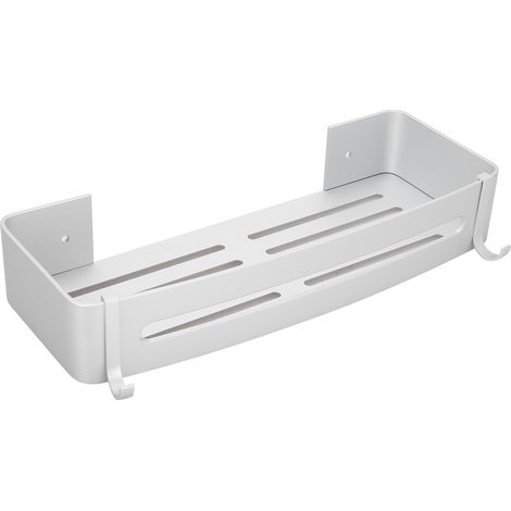 Étagère murale carrée en aluminium pour douche d'angle, rangement mural pour accessoires de maquillage de salle de bain (1/5)