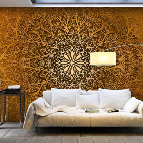 Papier peint cercle sacré - 350 x 245 cm (1/4)