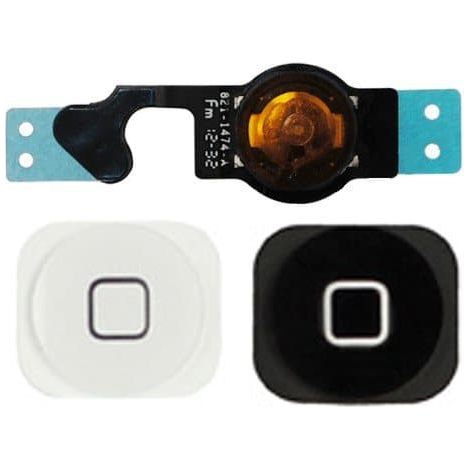 iPhone 5 - Bouton d'accueil complet avec nappe, NOIR