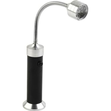 LED-Grilllampe, 360° neigbarer Kopf, flexibler Hals, 9 weiße LEDs, ideal für Camping-Grillabende.