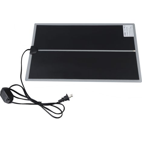Tapis chauffant pour terrarium à reptiles, chauffage rapide, prise US 110-120 V, étanche, température réglable, fiable pour la maison, le salon ou le bureau, 20 W