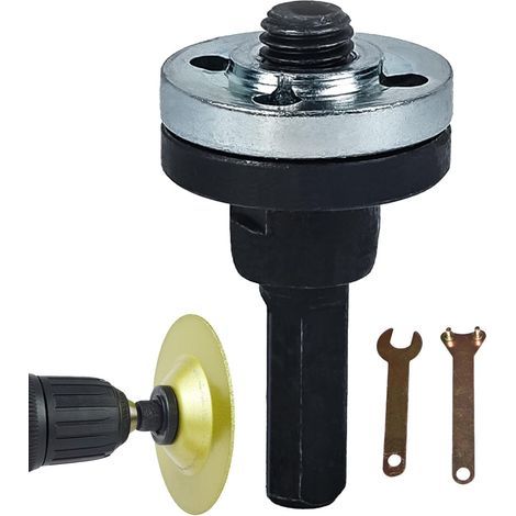 Jeu de Bielle de Liaison pour Perceuse et Meuleuse d'Angle Rallonge d'Arbre avec Adaptateur pour Meuleuse,Accessoires de Polissage Voiture Disque Multifonction pour Jade Meuble Bois (1/5)
