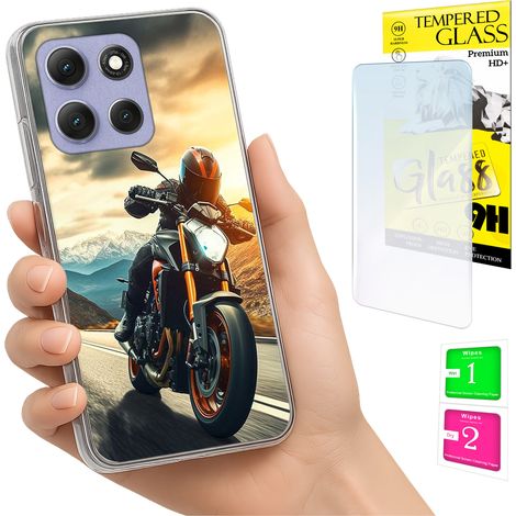 Funda para Motorola Moto G86 Power, carcasa trasera con foto y cristal 9H. (1/5)
