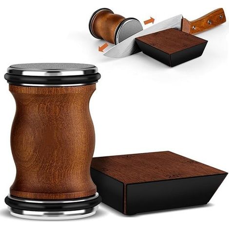 Coffret d'affûteur de couteaux de luxe à roulettes - Support magnétique pour angles (12°, 15°, 20°, 25°) - Meules d'affûtage diamant et céramique (1/5)