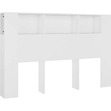 Maison Exclusive - Mueble cabecero blanco 160x18,5x104,5 cm (1/5)