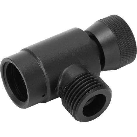 Ortviai Adaptateur CO2 pour Recharge de Bouteille SodaStream – Filetage W21,8-14 / TR21-4, Aluminium Noir (1/4)