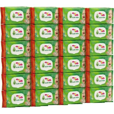 kIT risparmio 1920 Salviette Umidificate profumate all'Aloe Vera Tessuto Alveare Extradelicato 42gr per baby casa o in viaggio per Neonato Igiene Personale con Chiusura A Clip Salvafreschezza (1/5)