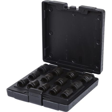 KS Tools 1/2 12-kant-Kraft-Stecknuss-Satz, kurz, 13-tlg (1/5)