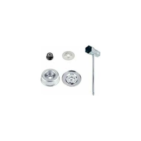 Juego de 4 piezas con repuestos y accesorios para desbrozadoras STIHL FS55, FS56, FS120, FS130, FS130R, FS200, FS200R y FS250. Cuchilla metálica de alta calidad para desbrozadoras STIHL. Kit de repues (1/2)