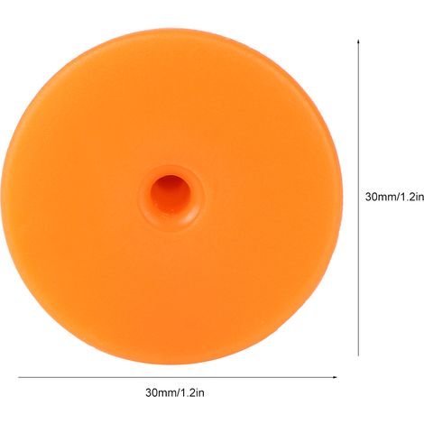 Ohrmarken für Nutztiere Unbedruckte PP-Ohrmarken Orange, rund, 30 mm Packung mit 100 Ohrmarken + 100 Nägeln für Schweine, Rinder und Schafe Kennzeichnung und Nachverfolgung auf dem Bauernhof (1/5)