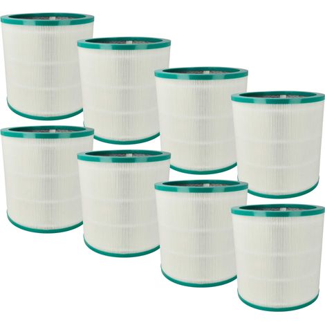 vhbw 8x HEPA Filter compatible with Dyson Pure Cool TP02 US Sm/Nk, TP02 US Nk/Nk, TP03 Air Cleaner - Spare Air Filter