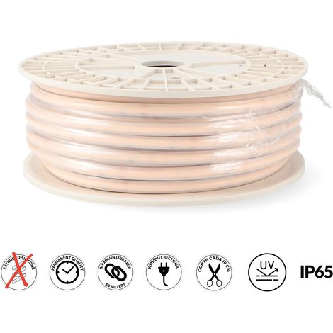 IluminaShop - Tira de LED 500W 220VAC Cobpoint 10W/m IP65 (50 Metros)  Blanco Neutro 4000K (1/2)