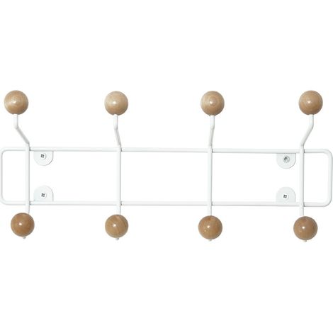 Kleiderhaken SATURNUS, Holzkugeln, 34 cm (1/4)