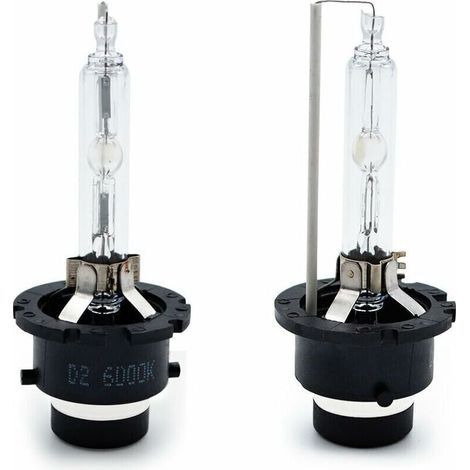 D2S Xénon Kit 6000K HID Lampe à Décharge Phare 35W Blanc Remplacer pour Halogène ou LED Ampoules Extéries (2 pièces)