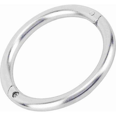 Anneau de Nez de Taureau en Acier Inoxydable pour Accessoire D'élevage de Bétail avec Verrouillage Automatique pour Agriculteurs et Vétérinaires, Tailles 7 Cm à 7, Cm (Grande taille) (1/5)