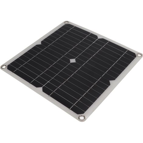 Monokristallines Solarpanel-Set mit Ladegerät und dualem 15-W-USB- + DC-Ausgang zum Laden im Freien (1/5)