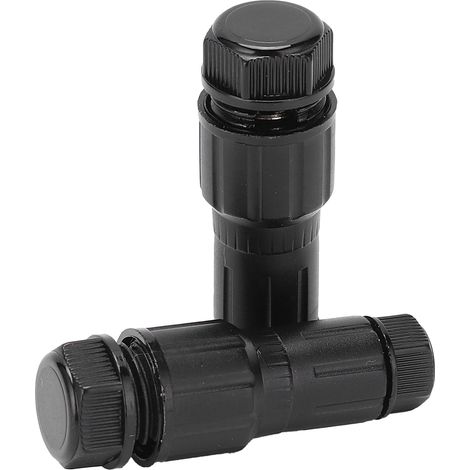 Lot de 2 connecteurs de câbles basse tension en nylon et laiton pour projecteur d'éclairage paysager extérieur (1/5)