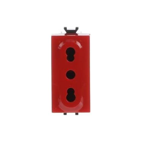 Presa bivalente rossa 2p+t 10/16 a abb chiara 2csk1104ch (1/3)