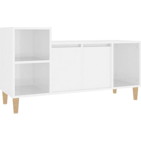 TV-Schrank Hochglanz-Weiß 100x35x55 cm Holzwerkstoff vidaXL