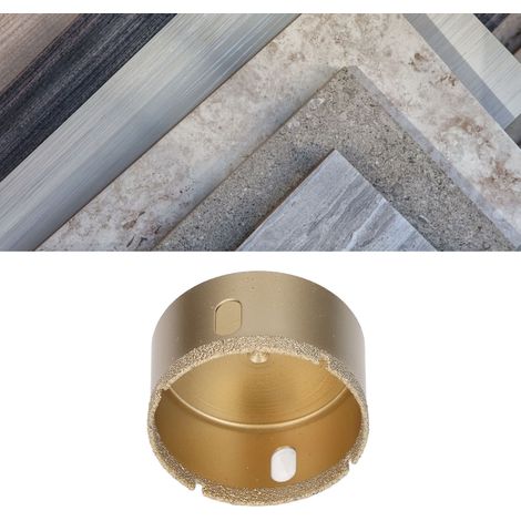 Forets diamantés 42-75 mm, forets à tige triangulaire, scie cloche haute performance pour verre/carrelage/granit/marbre/porcelaine (65 mm). (1/5)