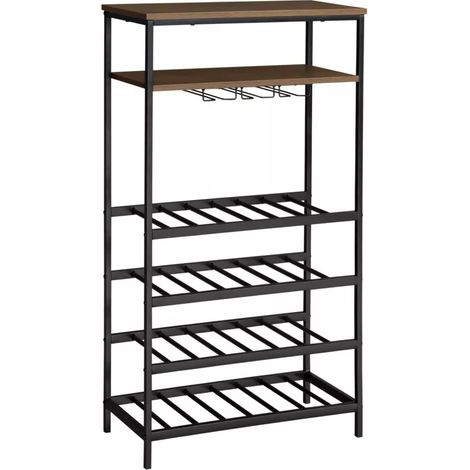 cantinetta metallo nero, 30x65x120 cm