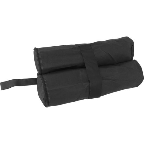 Sacs de lestage extra larges et ultra-résistants pour tentes pliantes, pare-soleil et abris extérieurs coupe-vent, noirs (1/5)